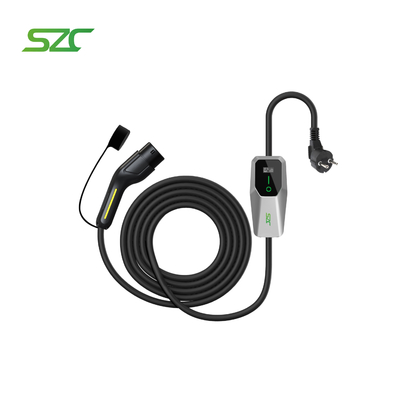 SZC 3.5 KW 1Phase φορητό φορτιστή EV τύπου2 Οικιακή χρήση EU Plug για Tesla BYD Xpeng φόρτιση